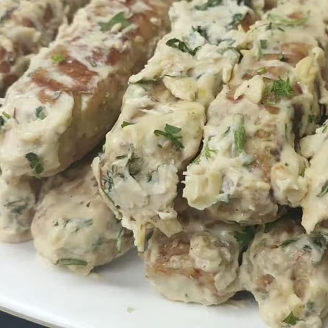 Malai Chicken Kabab.
