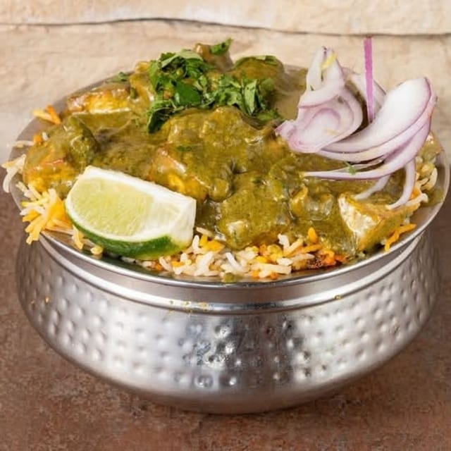 Hara Mirchi Paneer Biriyani.