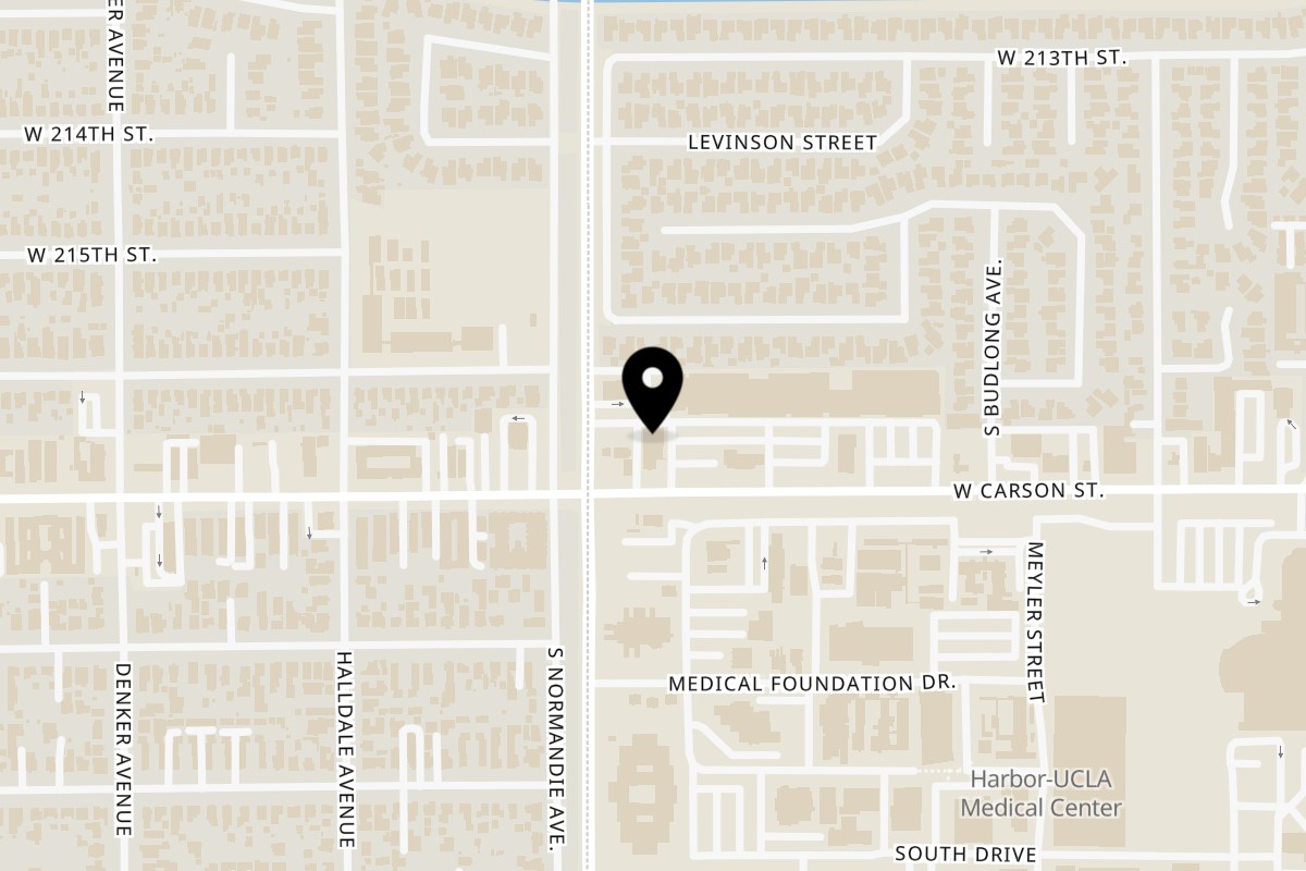 Map showing the location of Pista House Torrance on 1255 West Carson Street in Torrance